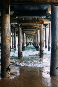 Interior of pier