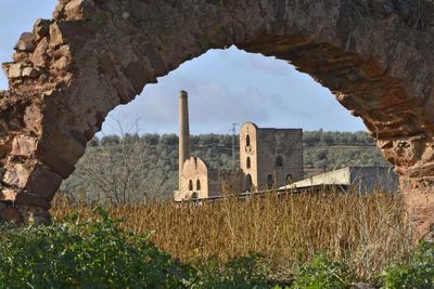 Low angle view of historical building
