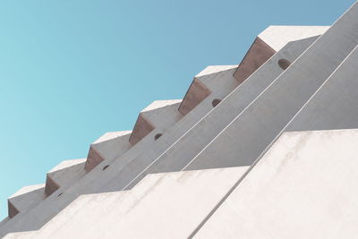 Low angle view of building against clear sky