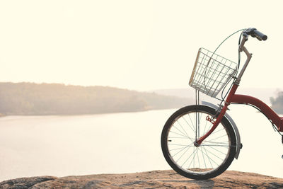 Bicycle against sky