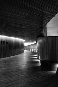 Empty oslo opera house tunnel