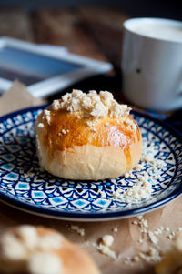 Close-up of dessert in plate