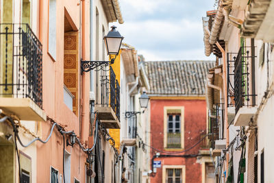 Historical center of spanish village of bellús near valencia