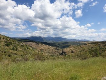 Scenic view of landscape against sky