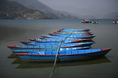 Phewa lake in pokhara nepal