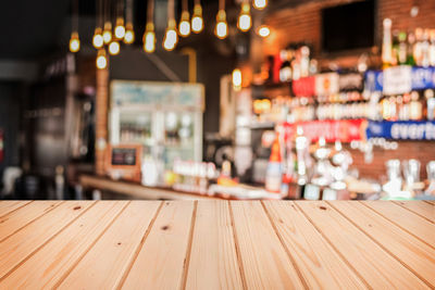 View of empty chairs and table in restaurant