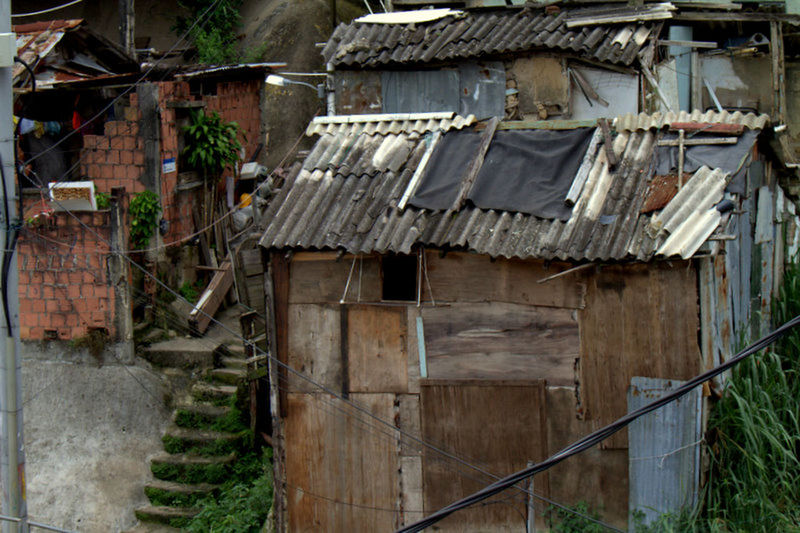 HOUSES AGAINST ROOF