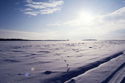 Sun shining through clouds