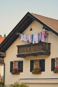 Low angle view of building against sky