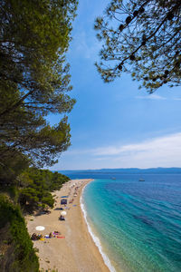 Scenic view of beach