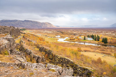 Scenic view of landscape against sky