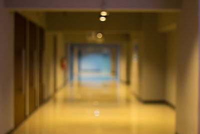 Empty corridor of building