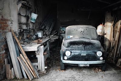 Abandoned car