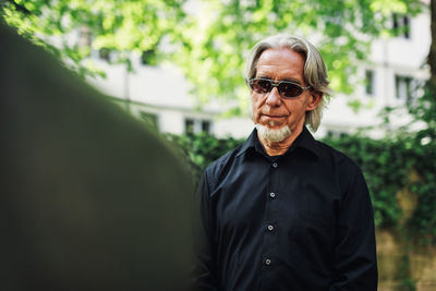 Portrait of mature man outdoors