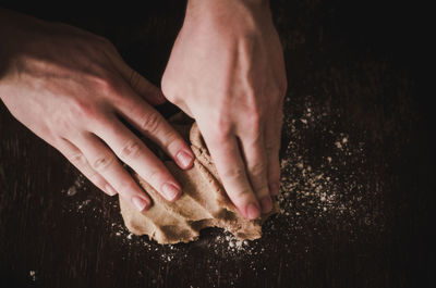 Close-up of cropped hand