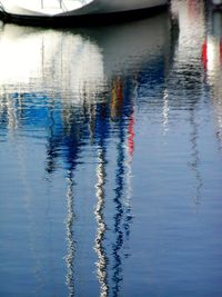 Reflection of clouds in water