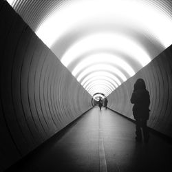 Illuminated tunnel