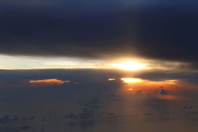 Scenic view of cloudscape during sunset