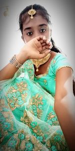 Portrait of a beautiful young woman