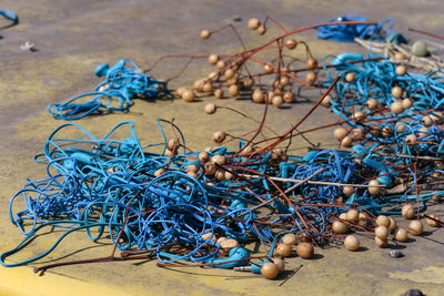 Close-up of fishing net