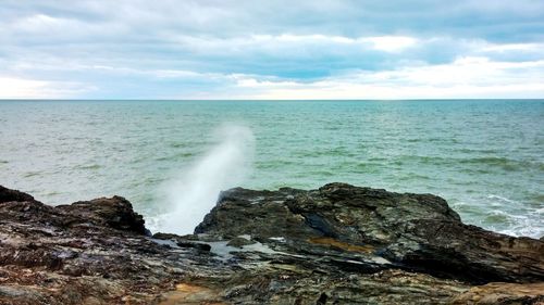 Scenic view of sea against sky