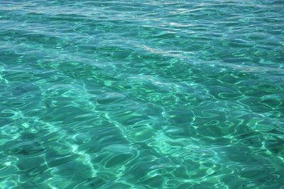 High angle view of swimming pool in sea