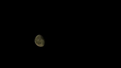 Low angle view of moon at night