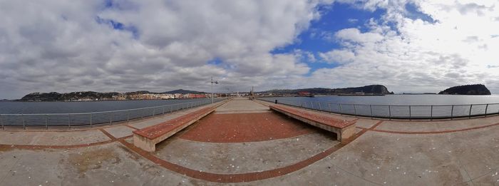 Panoramic view of sea against sky