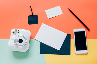Close-up of object over white background