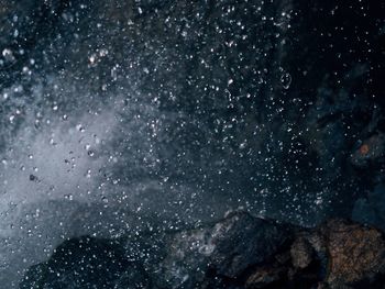 Close-up of star field against sky at night