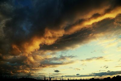 Low angle view of cloudy sky