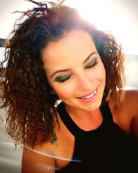 Portrait of smiling young woman