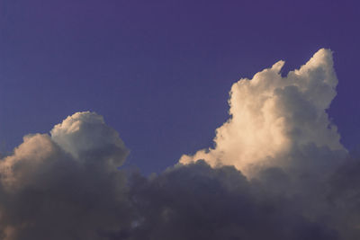 Low angle view of clouds in sky