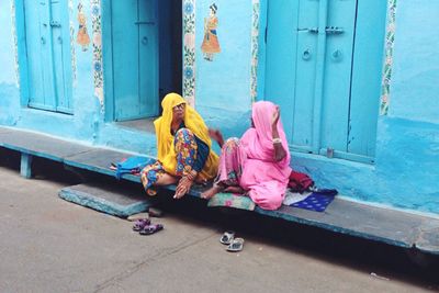 Clothes sitting on door
