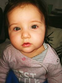 Portrait of cute baby girl