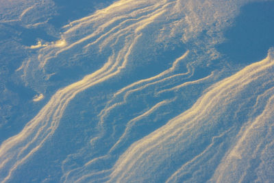 Full frame shot of snow on field