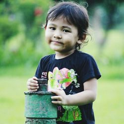 Portrait of cute girl