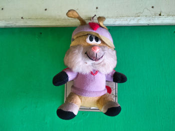 Close-up of stuffed toy hanging