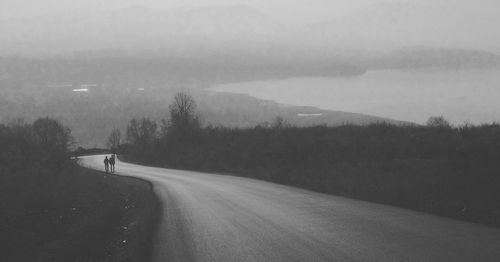 Road passing through landscape