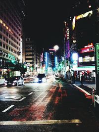 City street at night