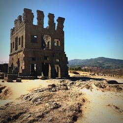 Old ruins against clear sky