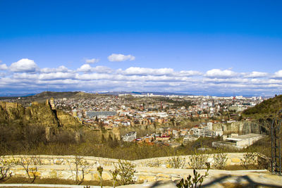 Old town and landmarks, historical buildings in tbilisi. tbilisi cityscape