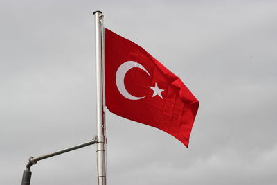 Red turkish flag