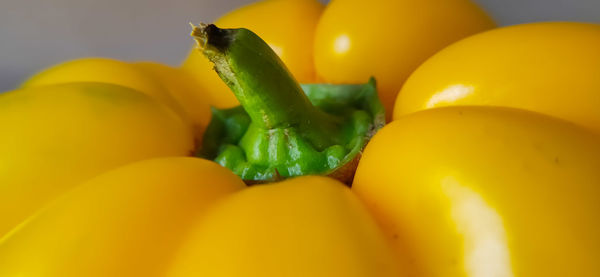 Close-up of yellow bell peppers