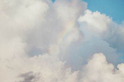 Low angle view of cloudy sky