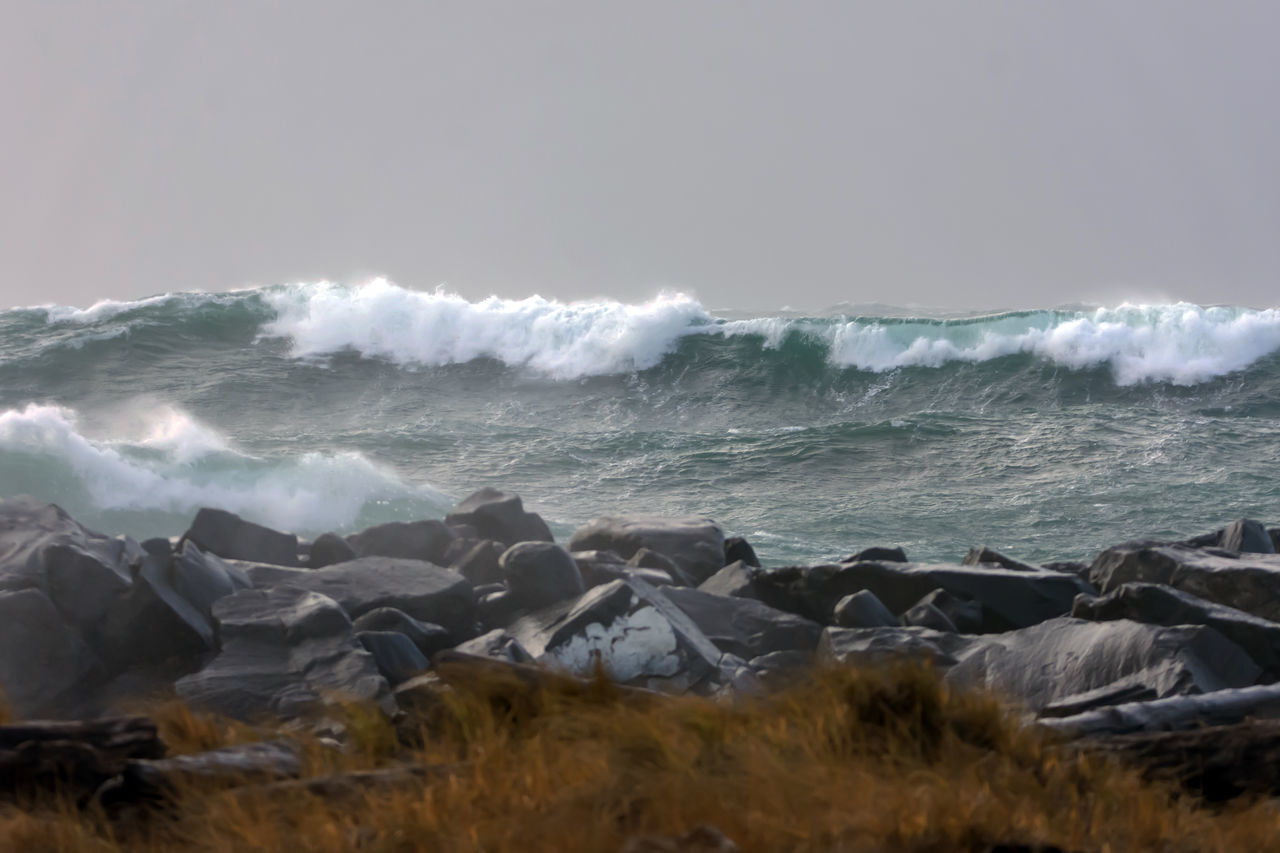 SCENIC VIEW OF SEA WAVES