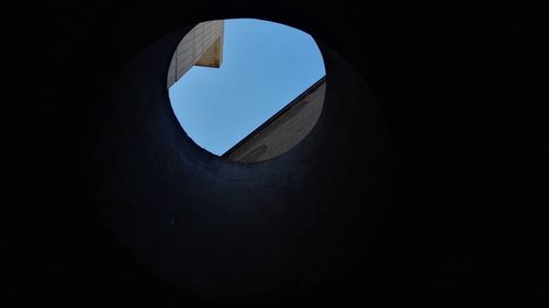 Low angle view of built structure against sky