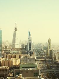 High angle view of cityscape