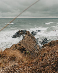 Stormy sea on a windy day at the bulgarian riviera