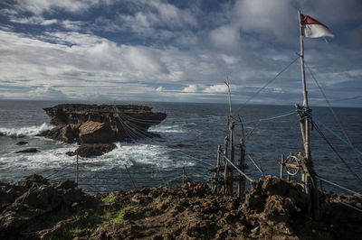 Scenic view of sea against sky